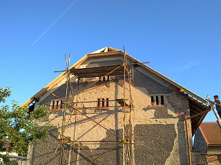 Oprava poškozeného krovu - Bořice (2011)